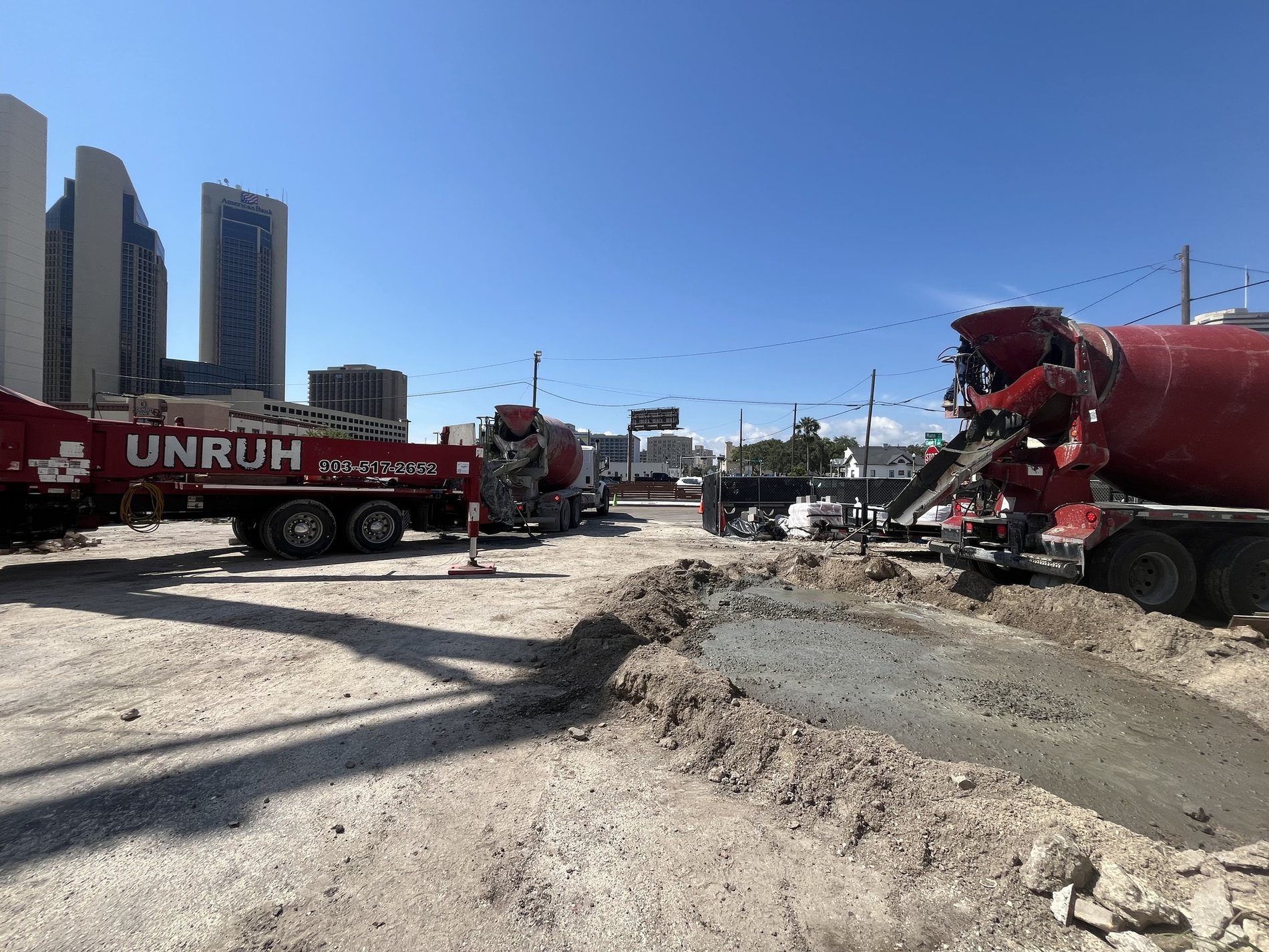 Custom ABC jobsite with concrete prep and equipment